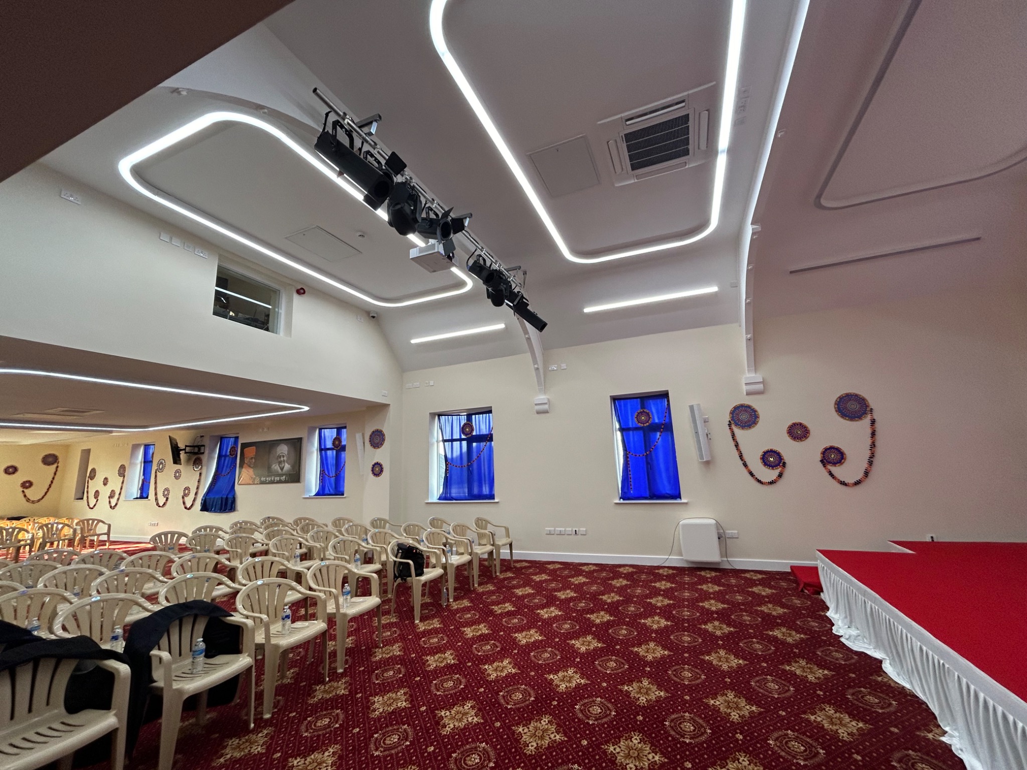 Architectural LED lighting installation